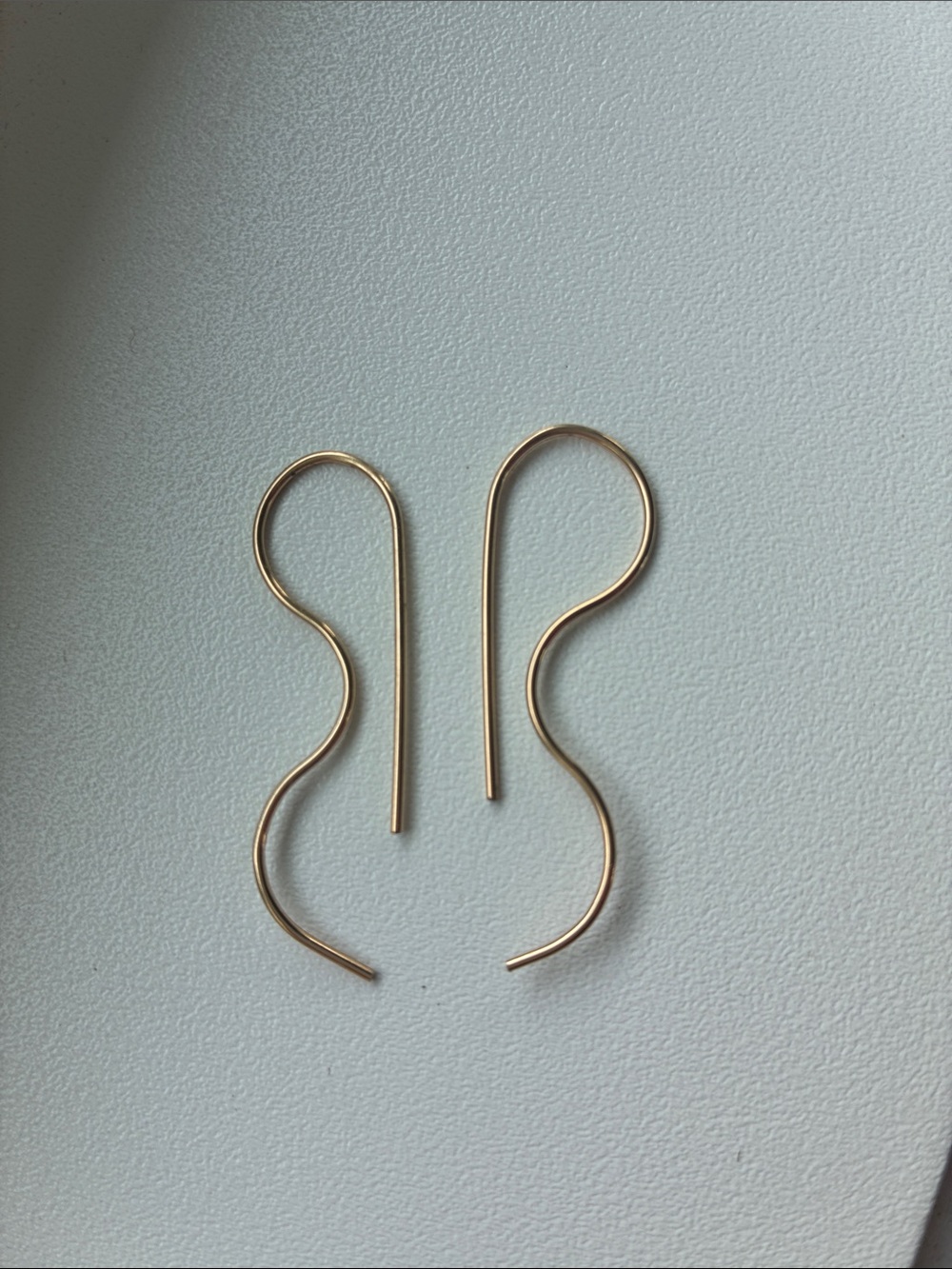 14k Gold S-Curve Threader Earrings — Elegant Women’s Jewelry